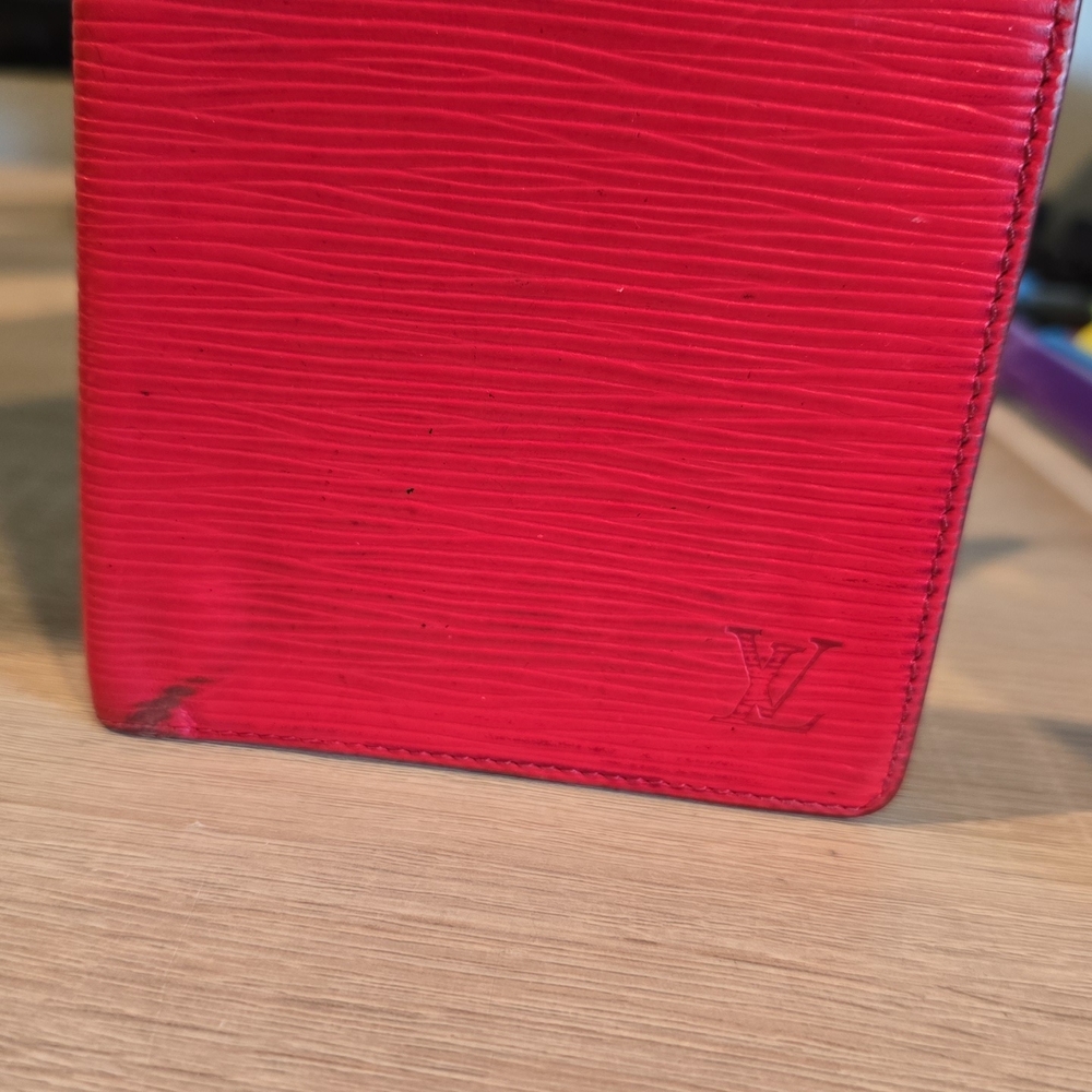 Louis Vuitton Red Epi Leather Wallet
